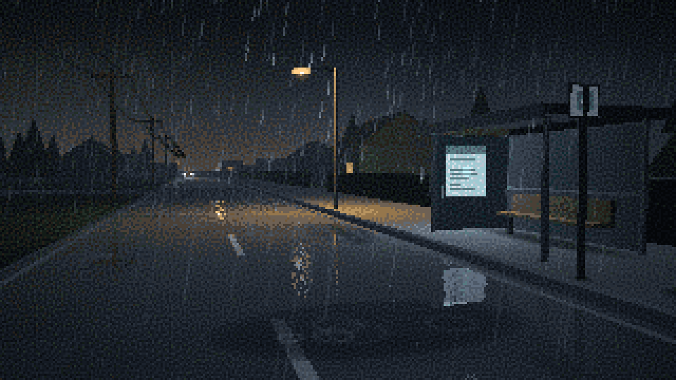 Empty Bus Stop