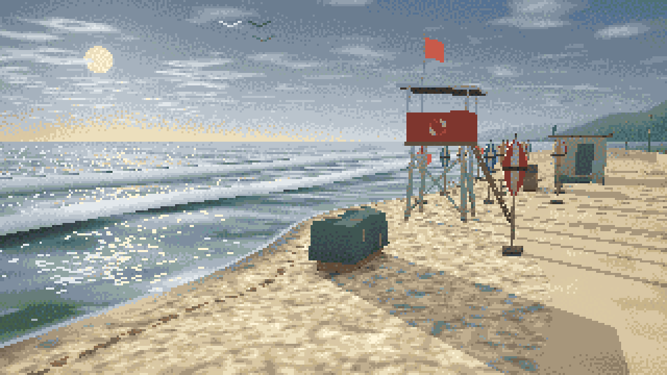 Beach in October