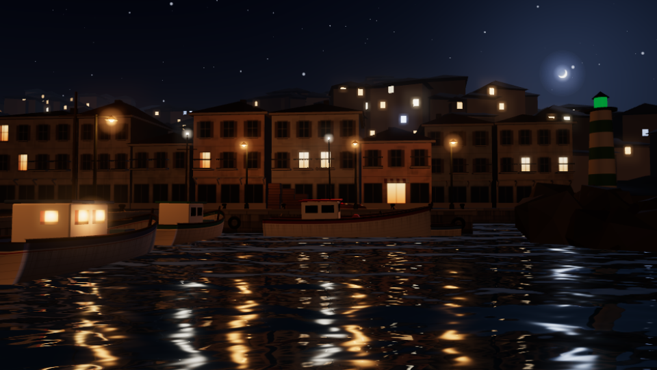 Harbour at Night