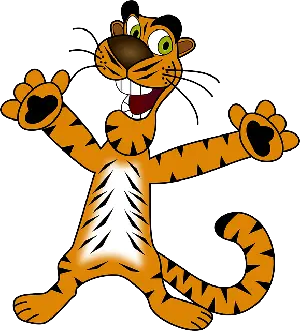 happy tiger